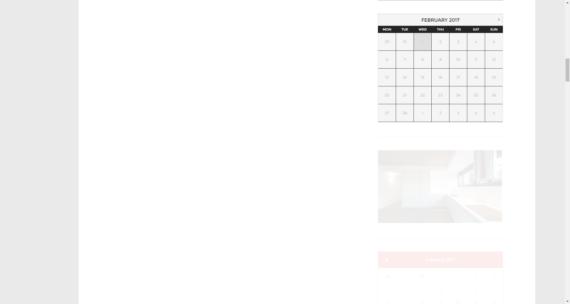 Appointment Calendar widget