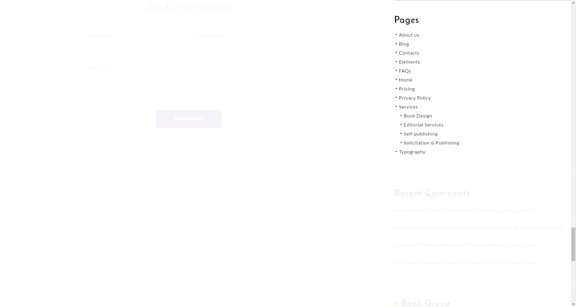 Pages widget