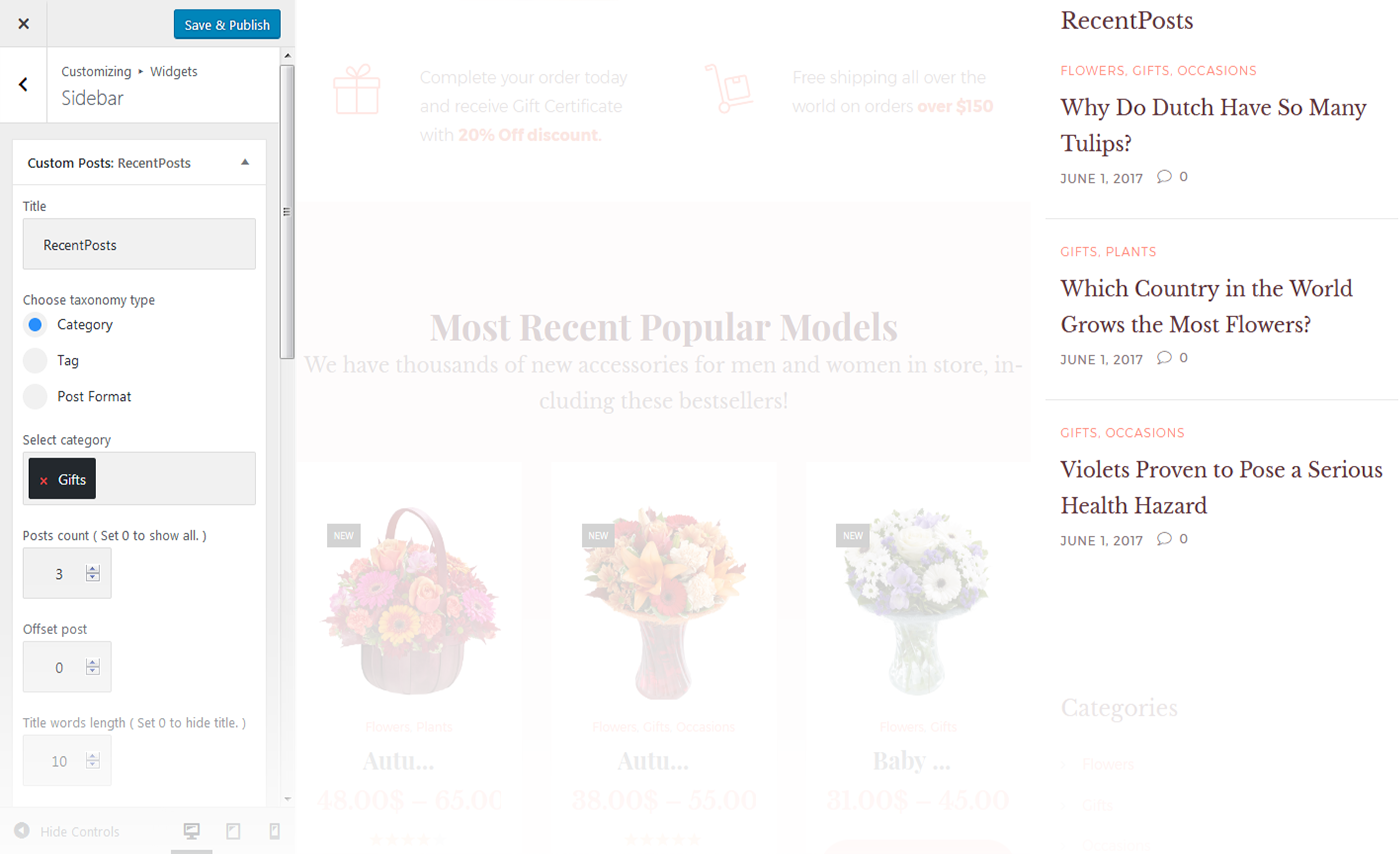 Custom posts