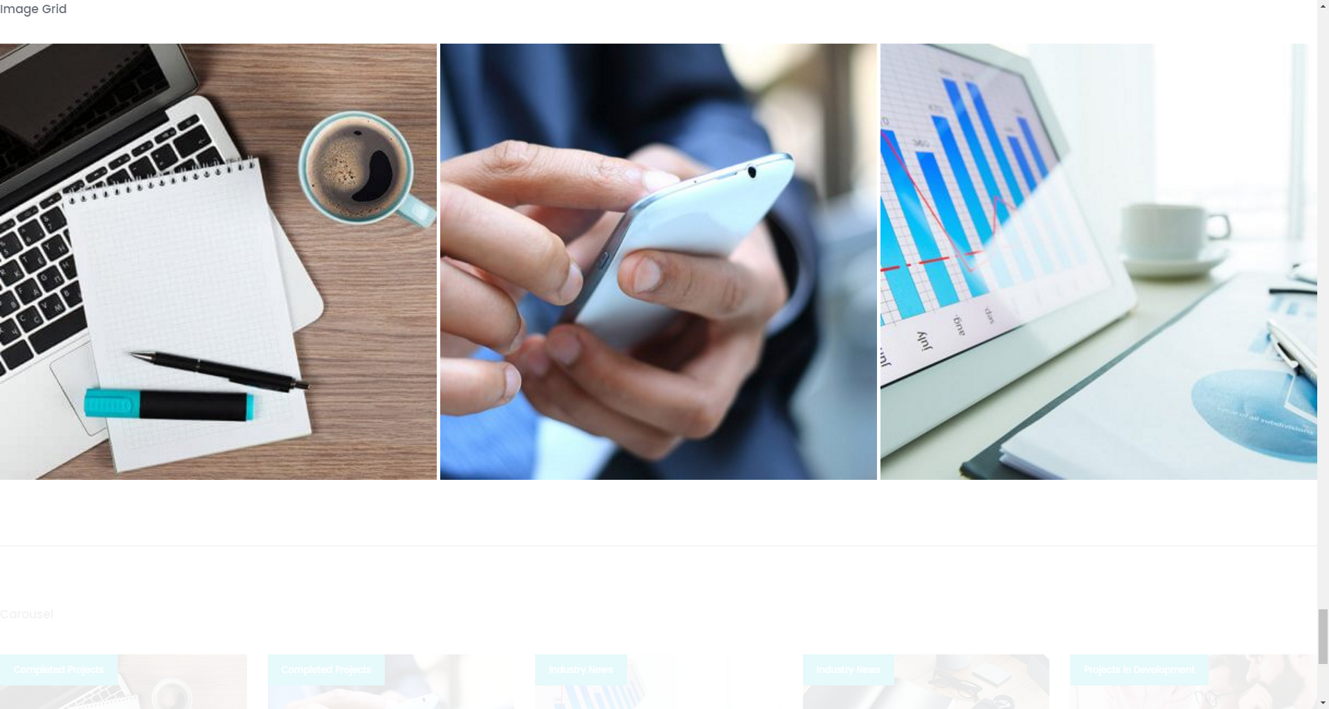 Image Grid widget