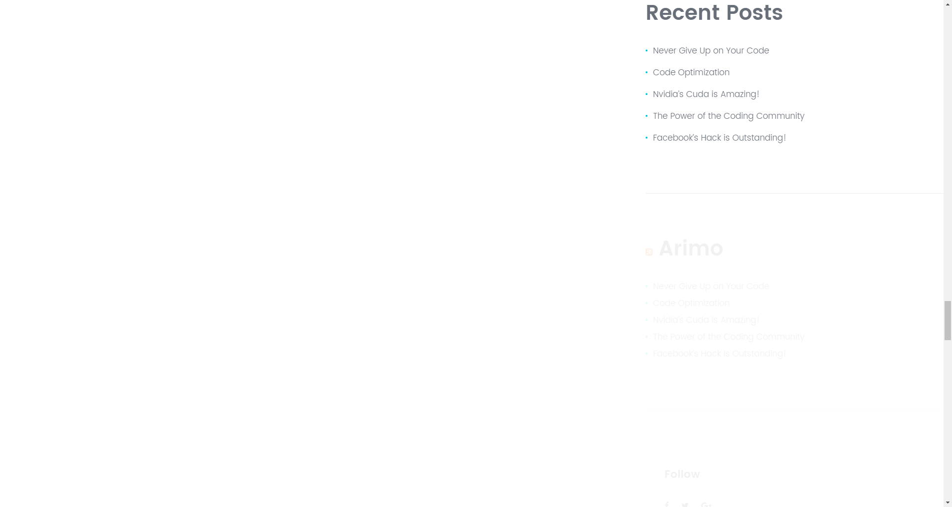 Recent Posts widget