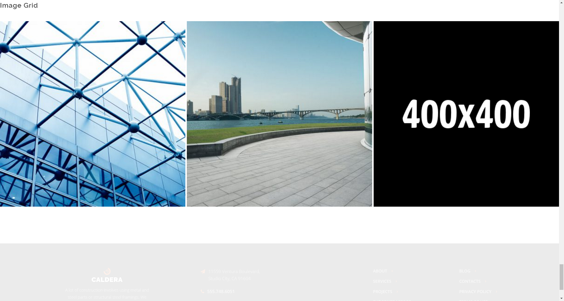 Image Grid widget