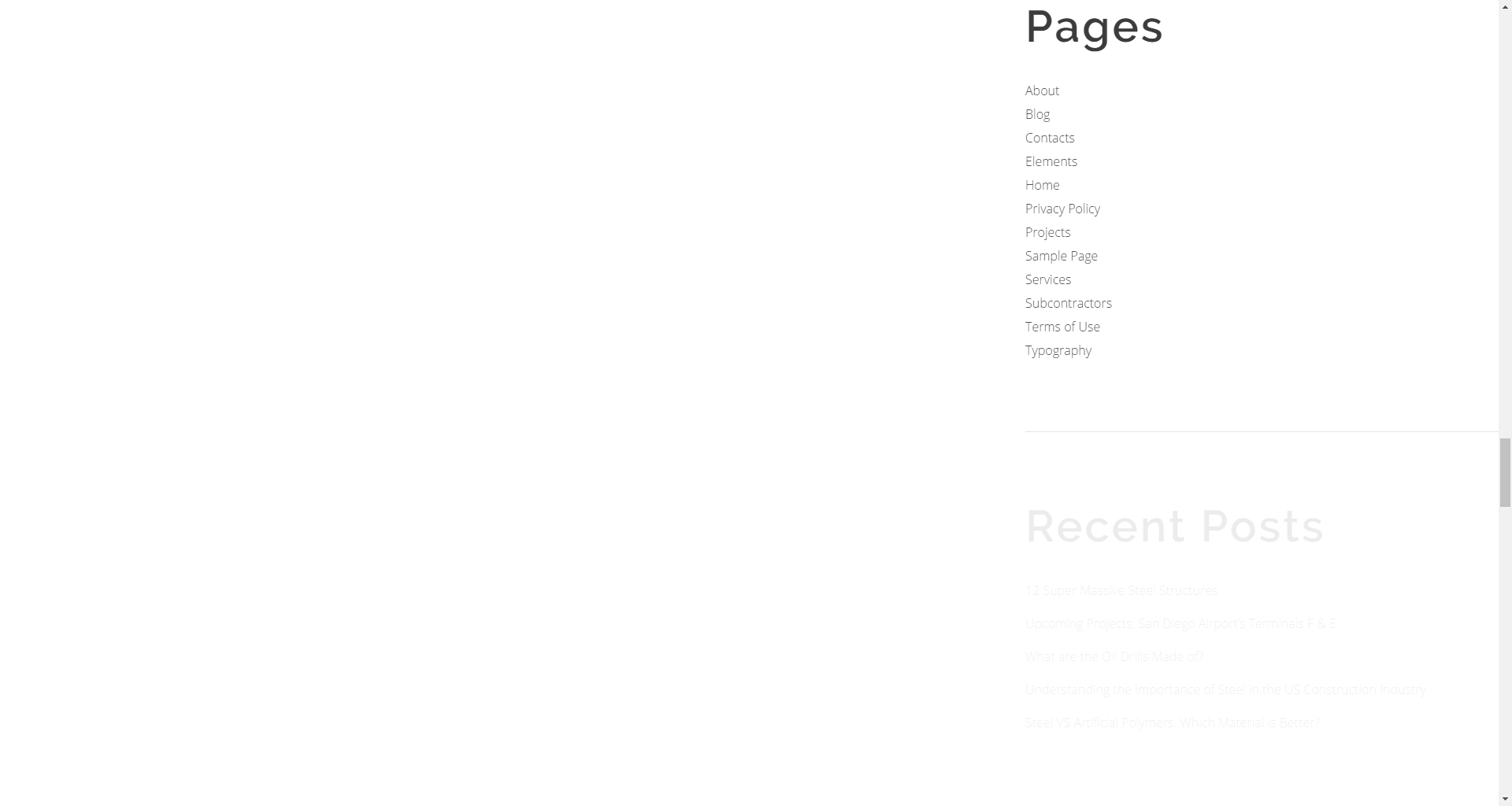 Pages widget