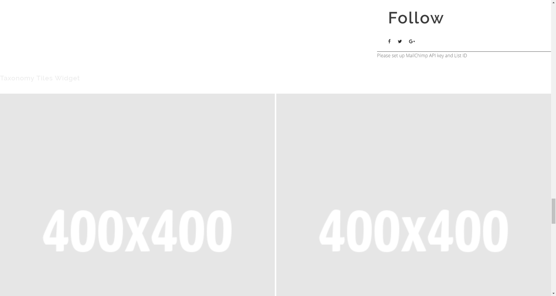 Subscribe and Follow widget