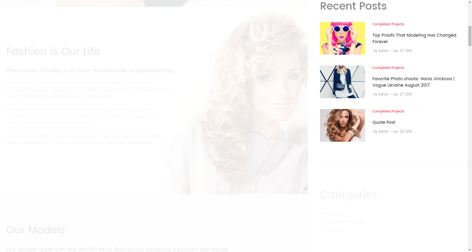 Custom Posts widget