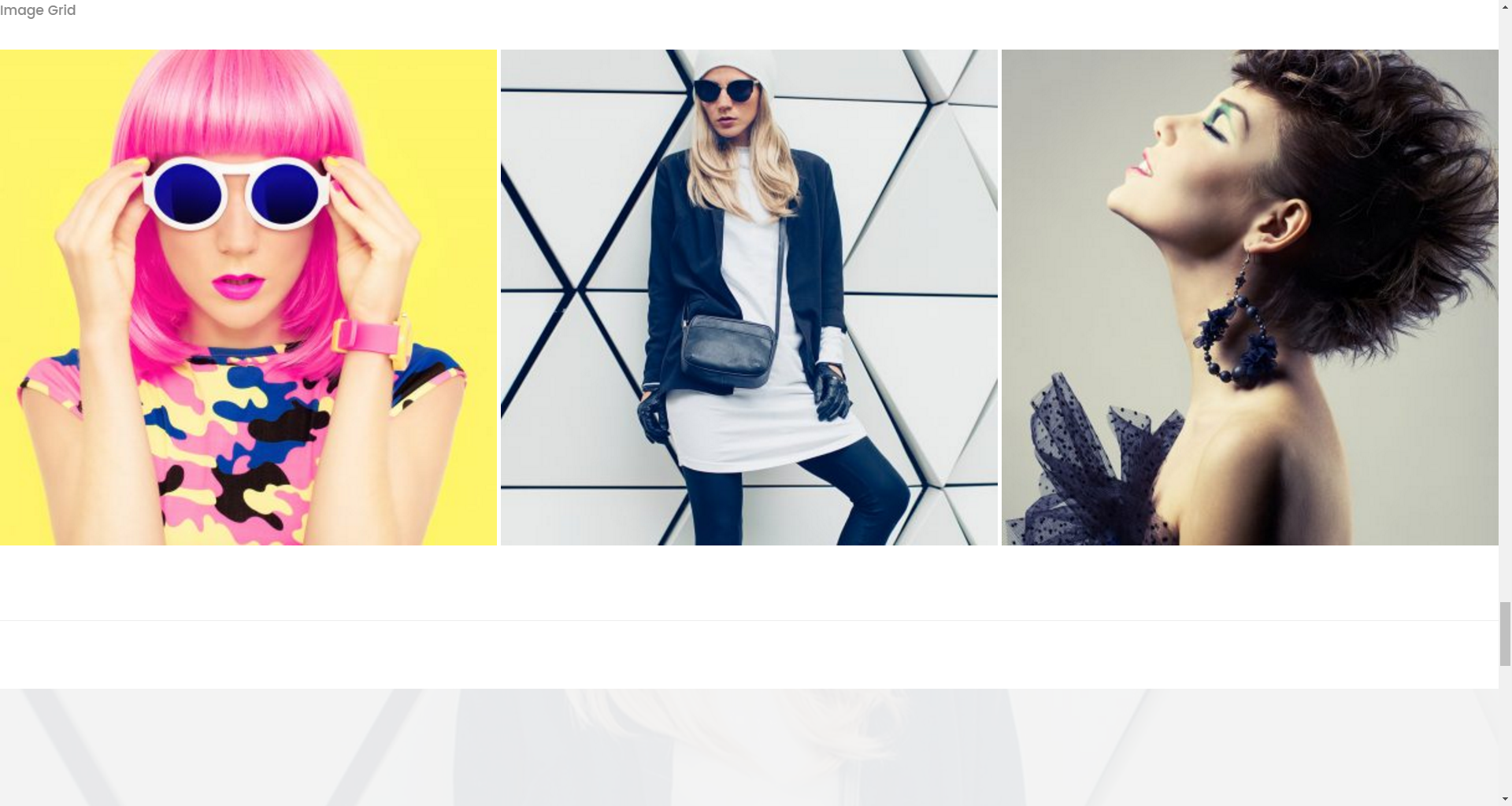 Image Grid widget