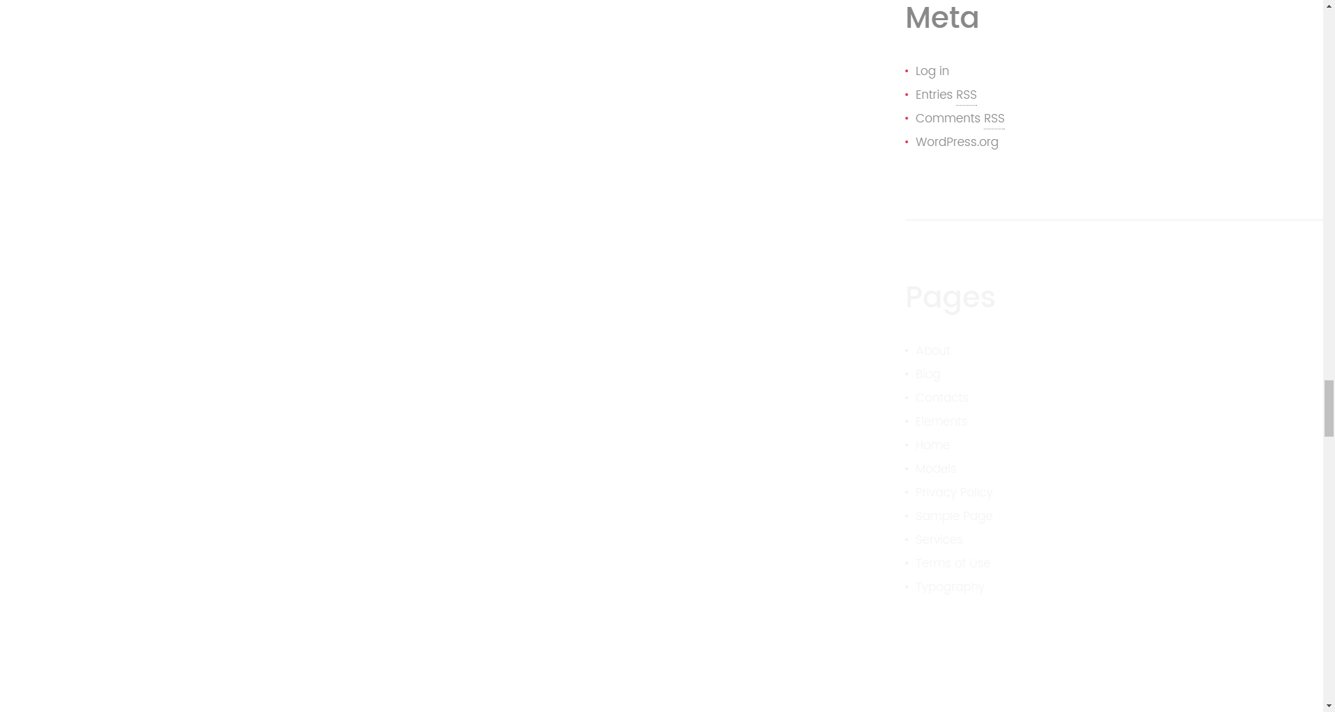 Meta widget