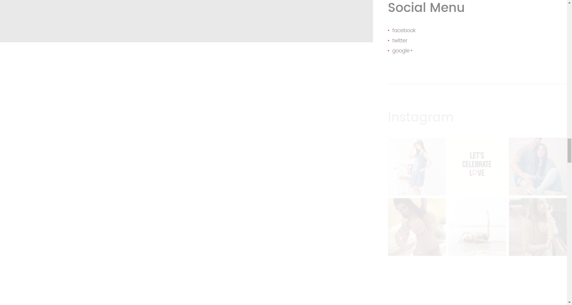 Custom Menu widget