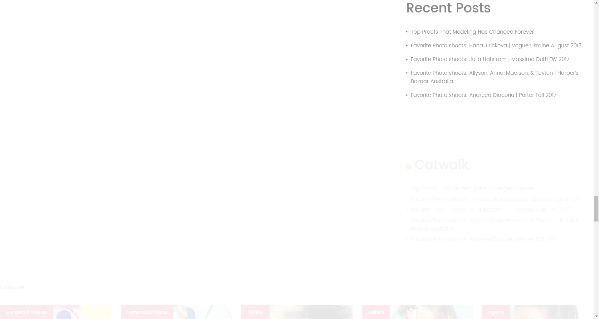 Recent Posts widget