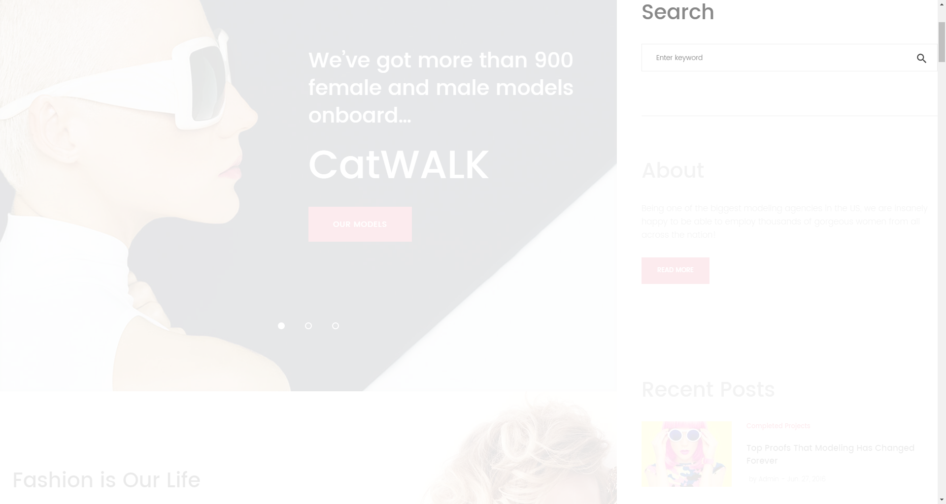 Search widget