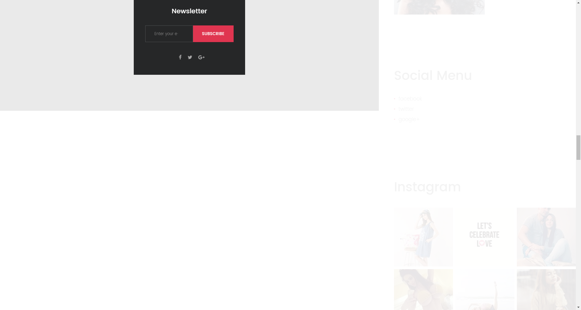 Subscribe and Follow widget