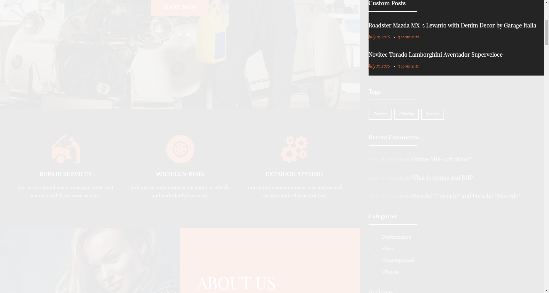 Custom Posts widget
