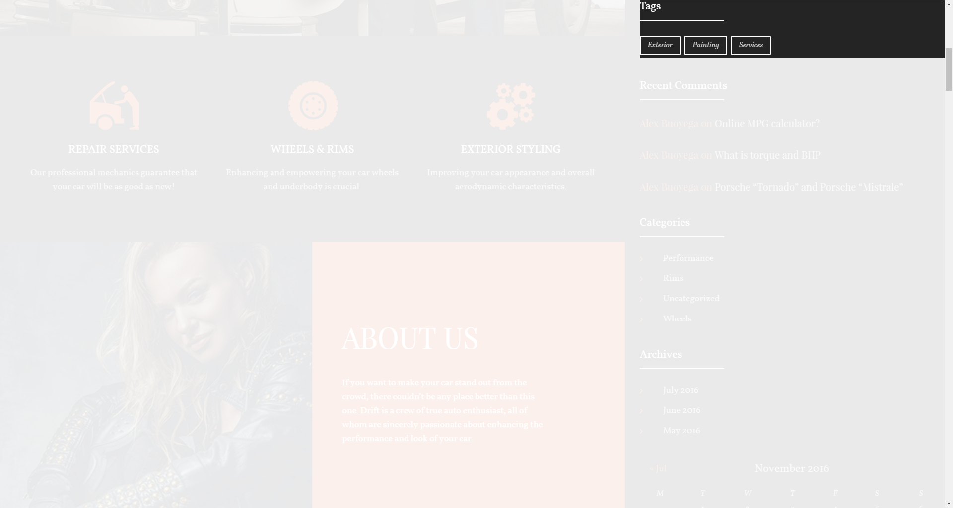 Tag Cloud widget