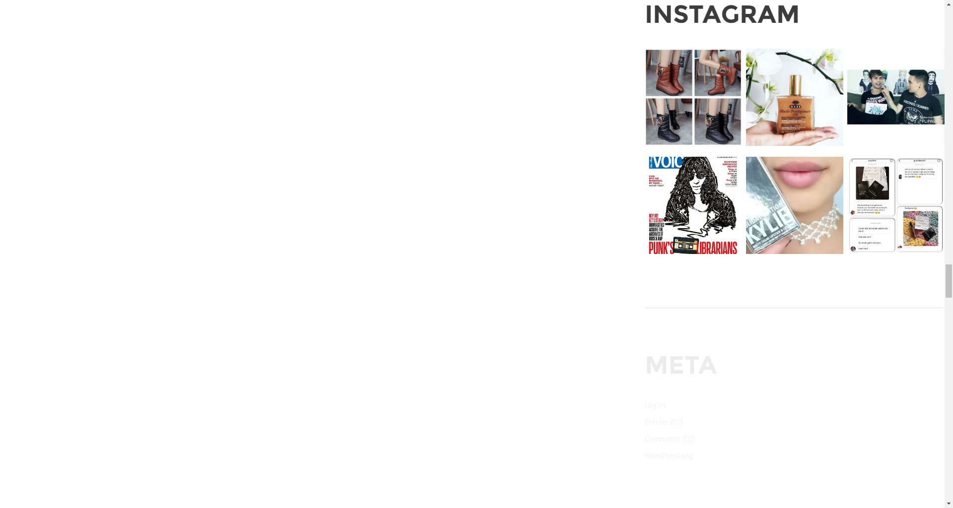 Instagram widget