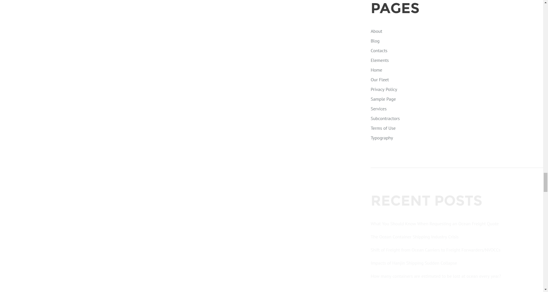 Pages widget