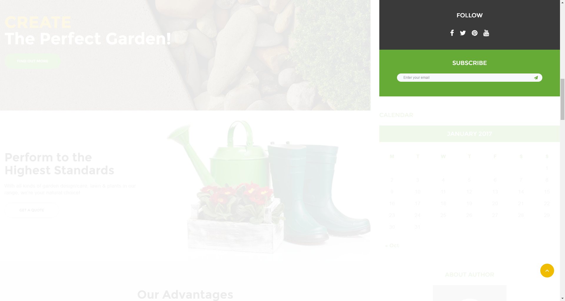 Subscribe and Follow widget