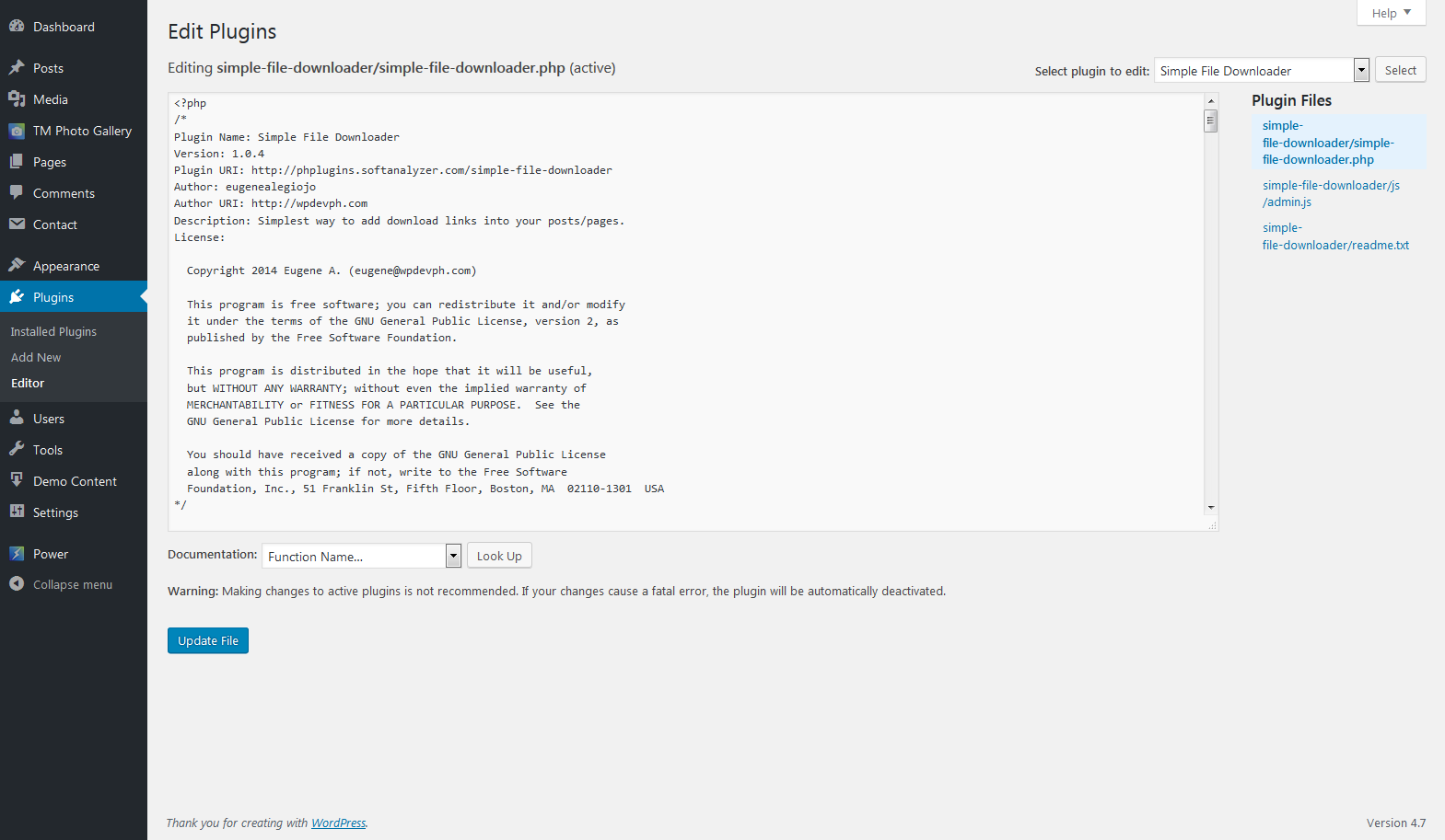 Simple File Downloader