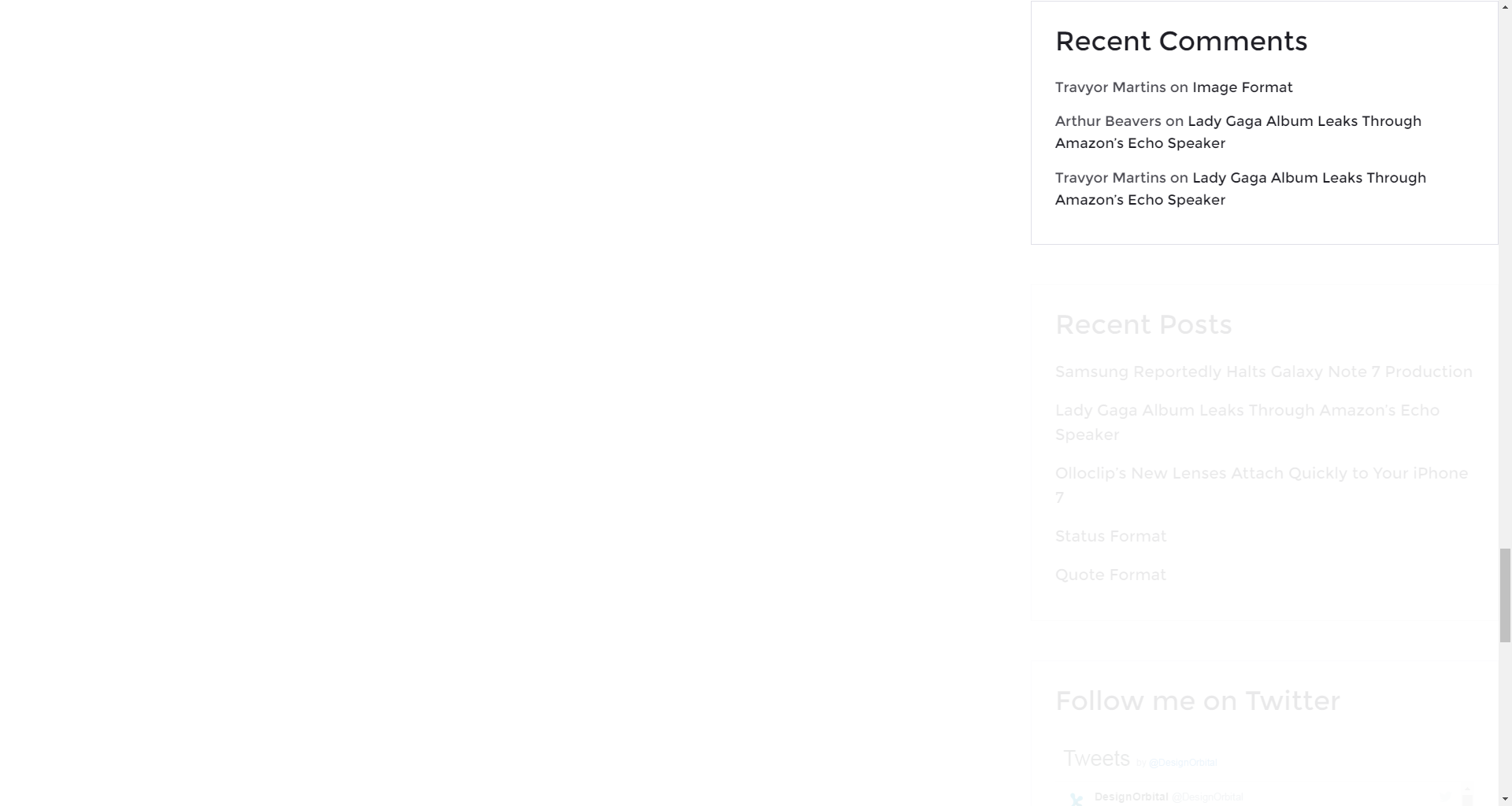 Recent Comments widget