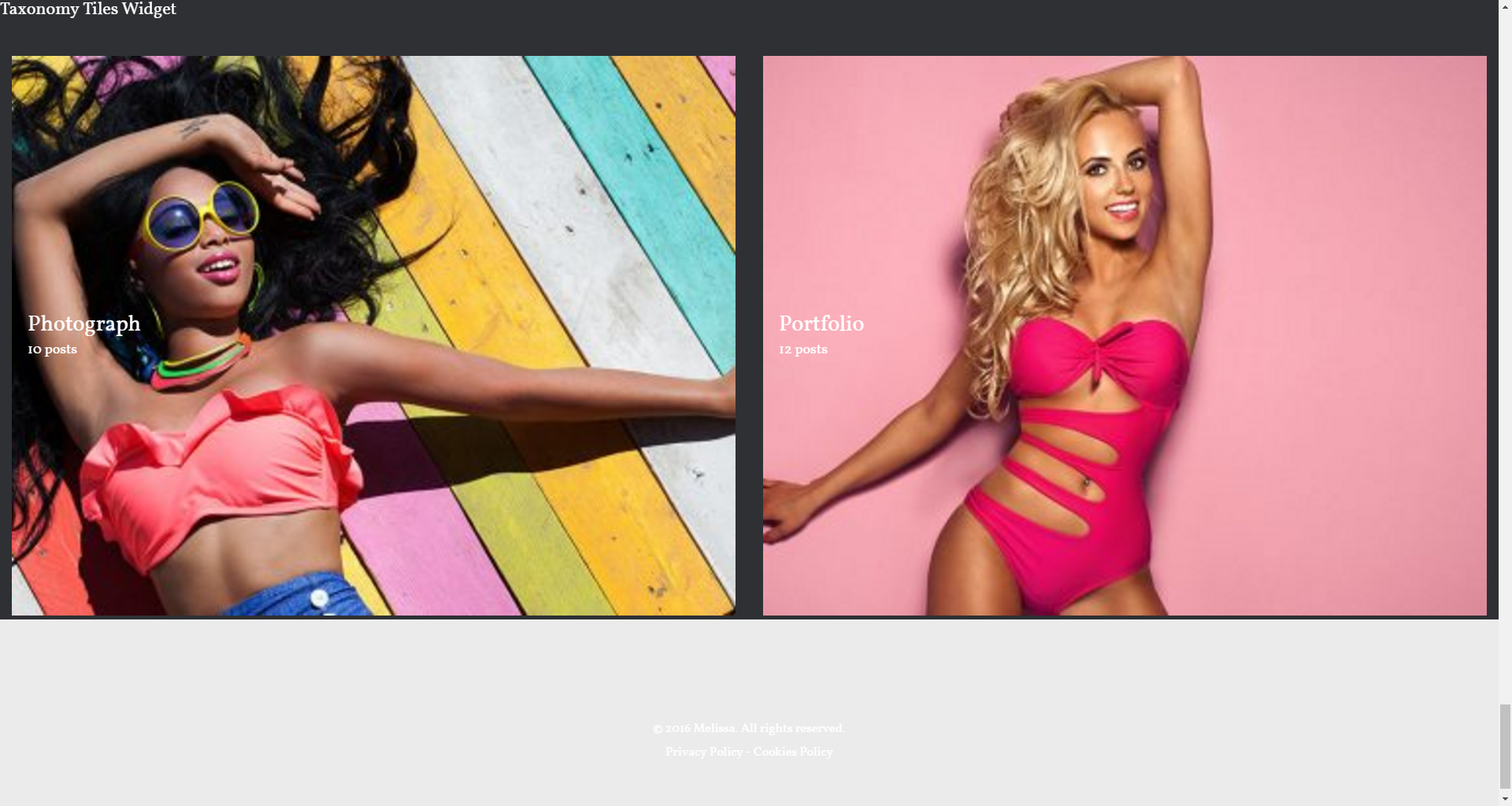 Taxonomy Tiles widget