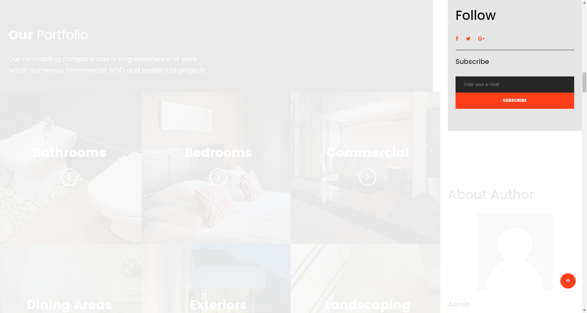 Subscribe and Follow widget