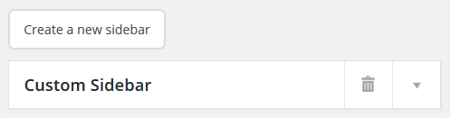 Cherry Sidebars manage screen