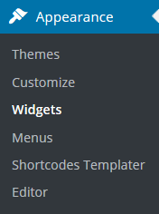 Cherry Sidebars manage screen