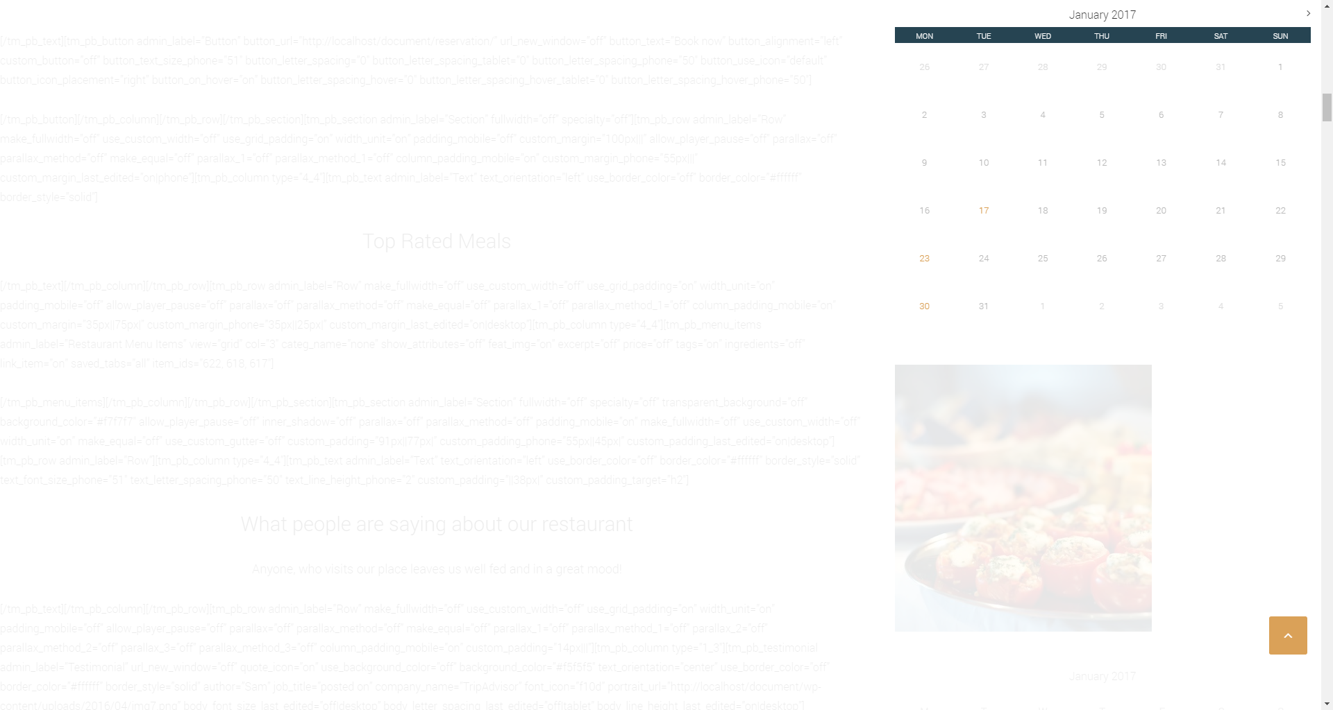 Appointment Calendar widget