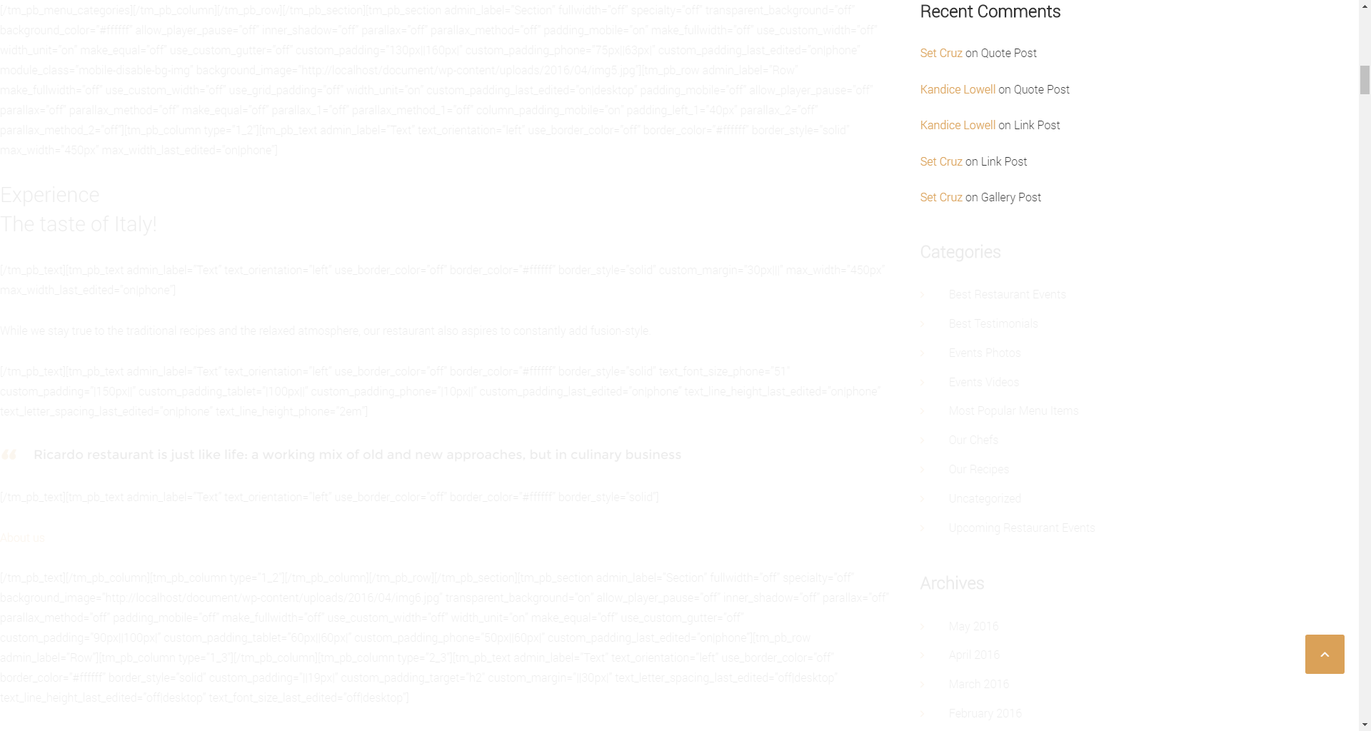 Recent Comments widget