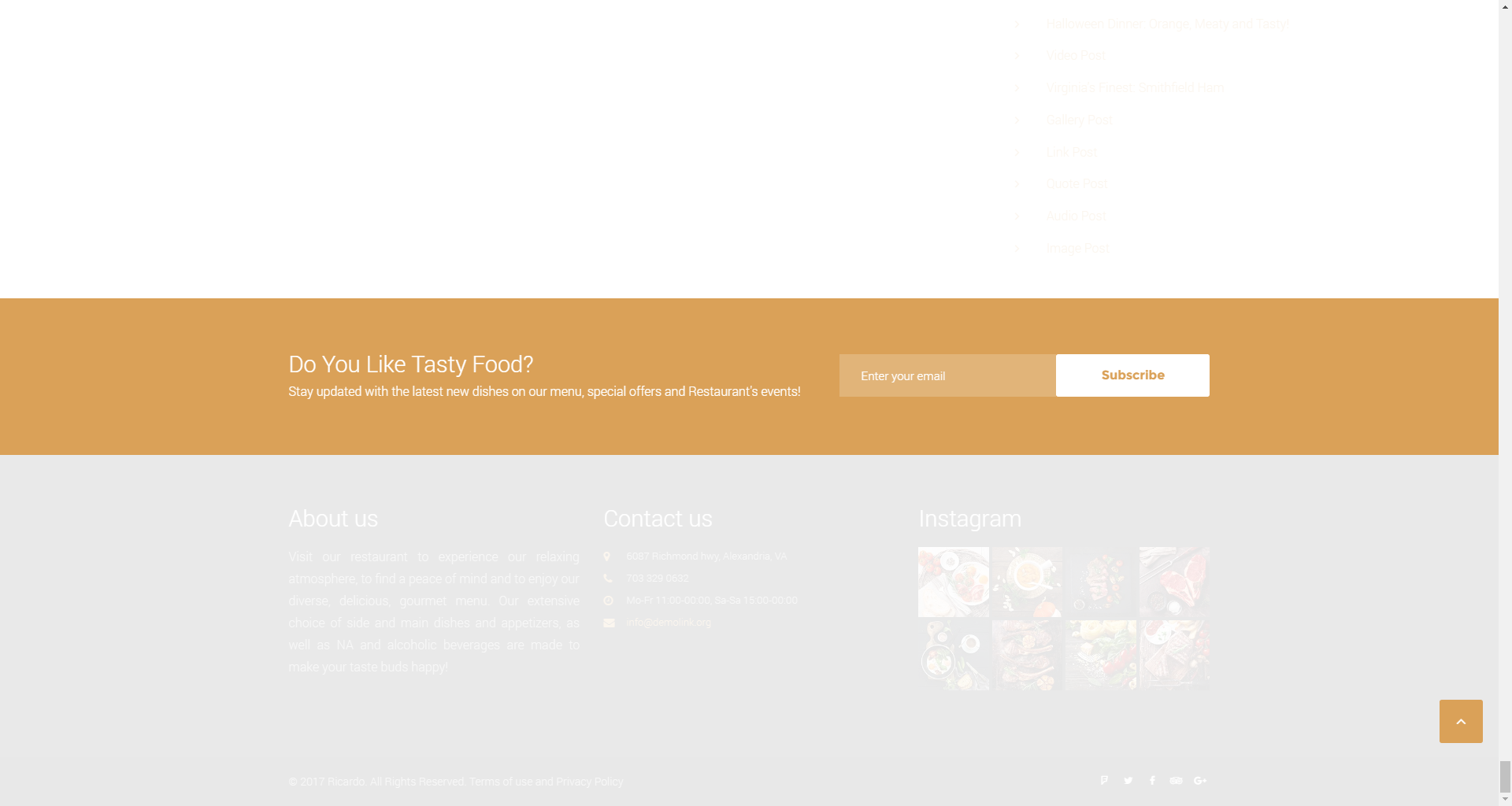 Subscribe and Follow widget