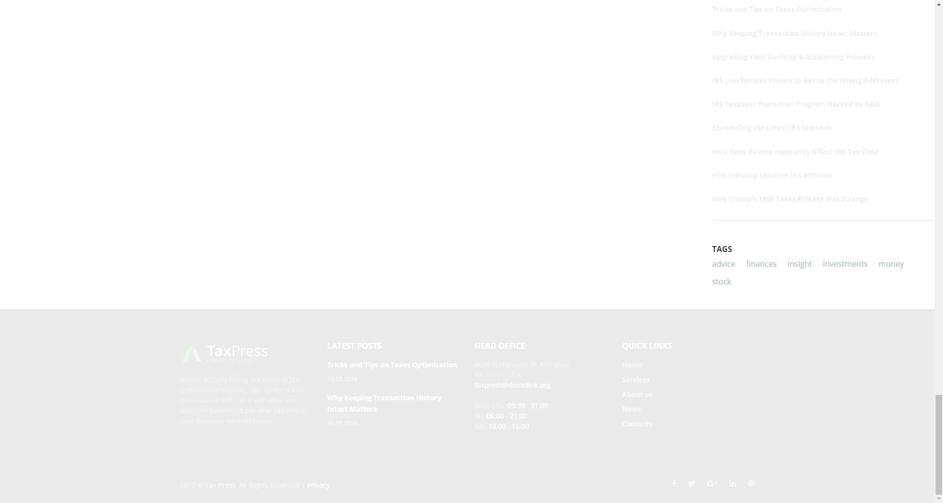Tag Cloud widget