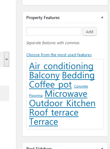 Menu Settings Screen