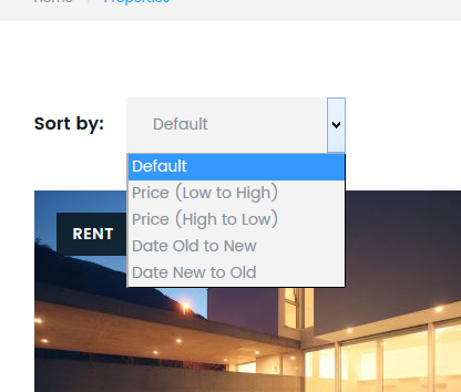 Menu Settings Screen