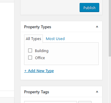 Menu Settings Screen