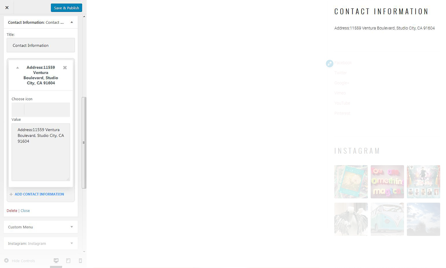 Contact information